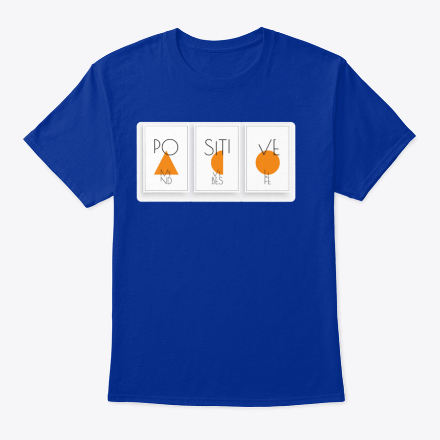 A stylish Positive Mind, Positive Vibes T-shirt made from 100% cotton, featuring a positive message design, perfect for casual wear.