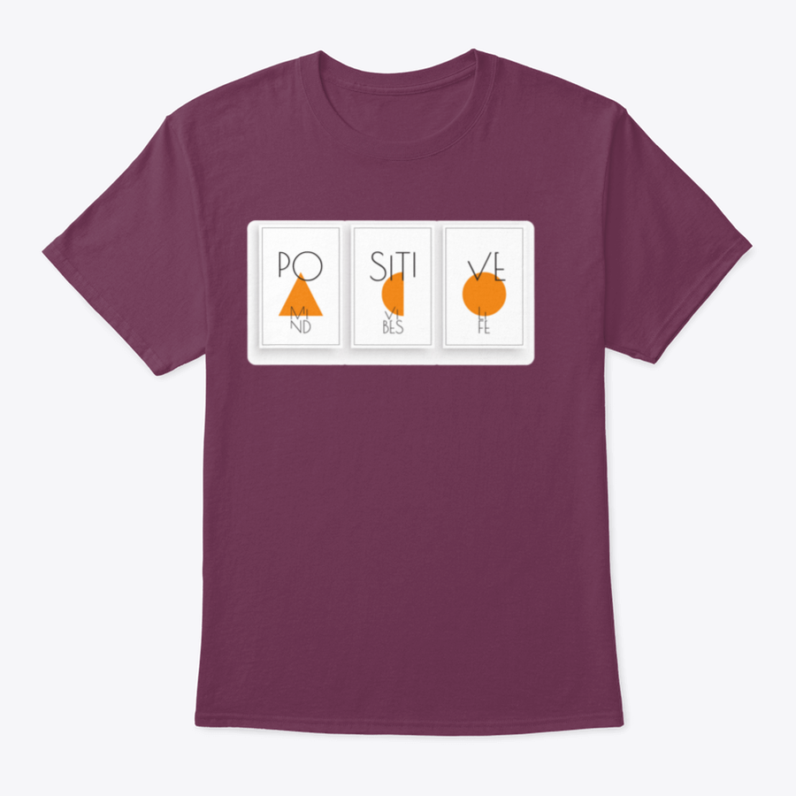 A stylish Positive Mind, Positive Vibes T-shirt made from 100% cotton, featuring a positive message design, perfect for casual wear.