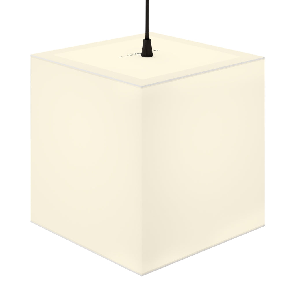 A stylish Psycore Personalized Lamp in a cube shape, showcasing its unique design and vibrant colors, perfect for indoor decoration.