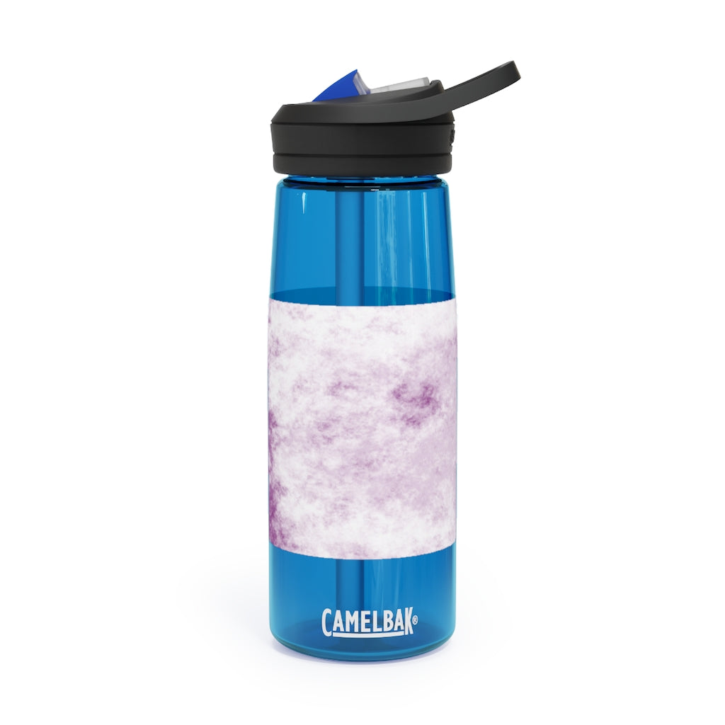 Purple Clouds CamelBak Eddy® Water Bottle in 20oz and 25oz sizes, showcasing its stylish design and durable features.