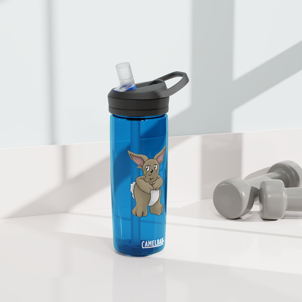 Rabab CamelBak Eddy® Water Bottle in 20oz and 25oz sizes, showcasing durable Tritan™ material and spill-proof design.