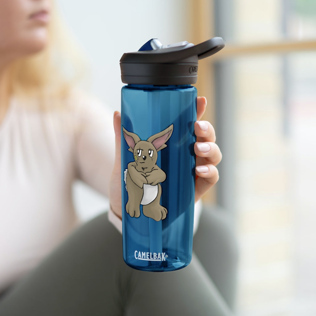 Rabab CamelBak Eddy® Water Bottle in 20oz and 25oz sizes, showcasing durable Tritan™ material and spill-proof design.
