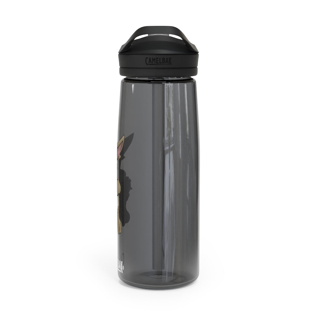 Rabab CamelBak Eddy® Water Bottle in 20oz and 25oz sizes, showcasing durable Tritan™ material and spill-proof design.