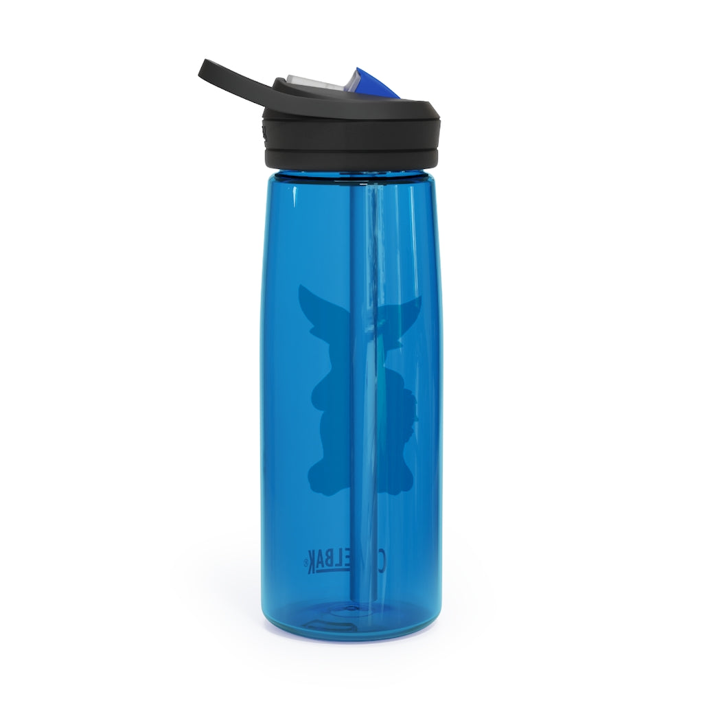 Rabab CamelBak Eddy® Water Bottle in 20oz and 25oz sizes, showcasing durable Tritan™ material and spill-proof design.