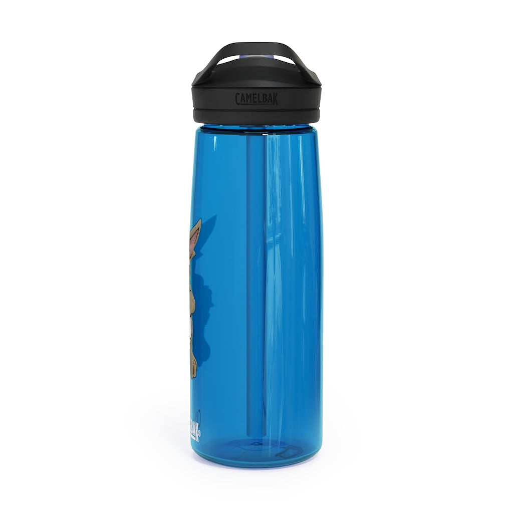 Rabab CamelBak Eddy® Water Bottle in 20oz and 25oz sizes, showcasing durable Tritan™ material and spill-proof design.