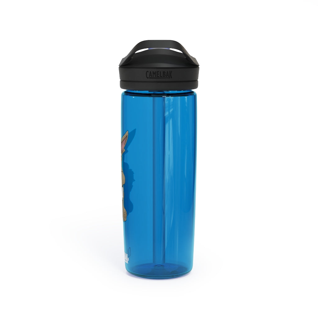 Rabab CamelBak Eddy® Water Bottle in 20oz and 25oz sizes, showcasing durable Tritan™ material and spill-proof design.
