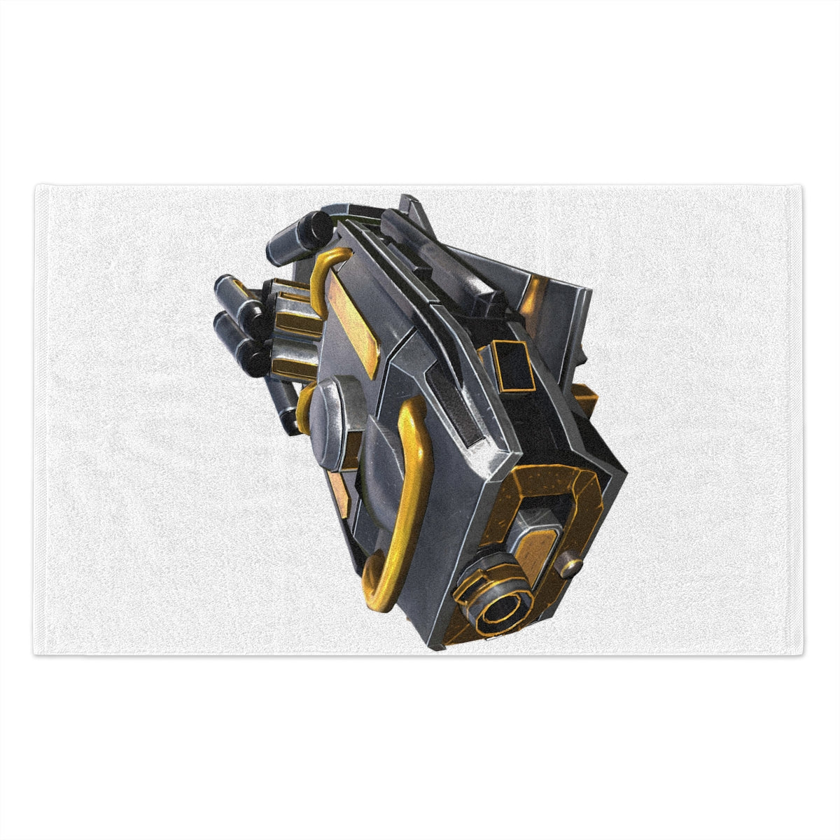 Personalized Rally Towel measuring 11x18 inches, featuring soft cotton and printed mink polyester.