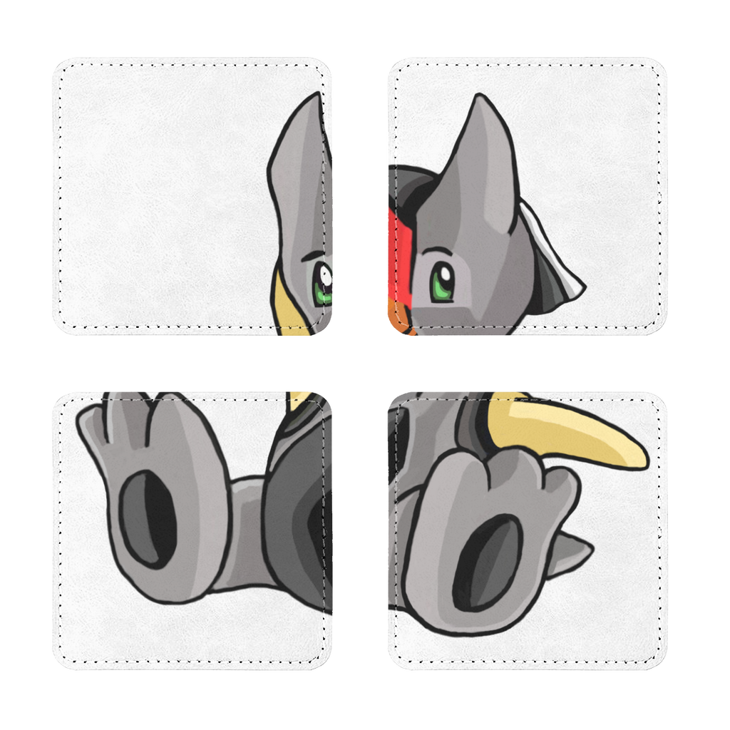 Cute cartoon character puzzle pieces.