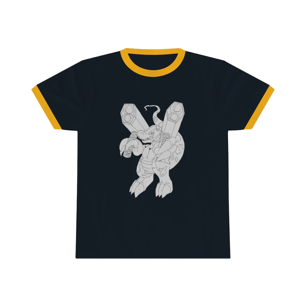 Rector Unisex Ringer Tee in various colors, showcasing its lightweight fabric and classic ringer design.