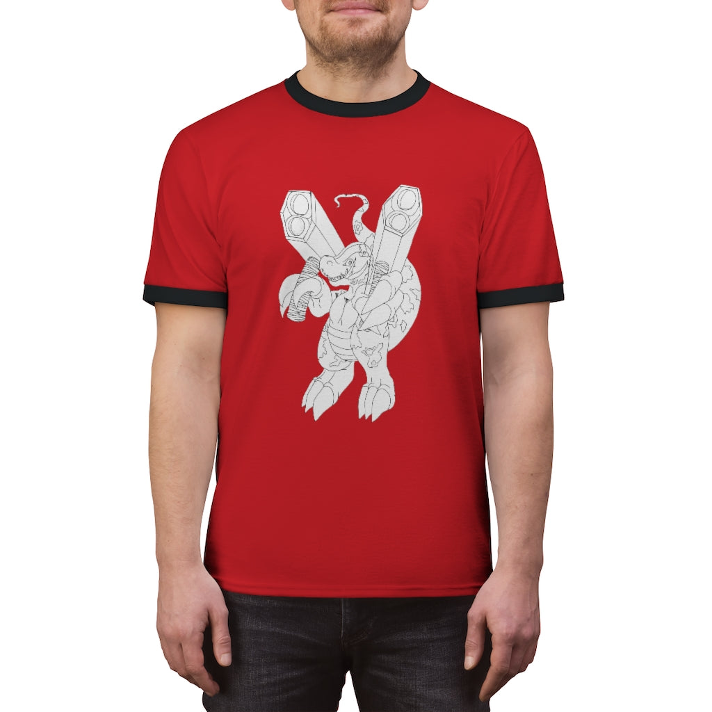 Rector Unisex Ringer Tee in various colors, showcasing its lightweight fabric and classic ringer design.