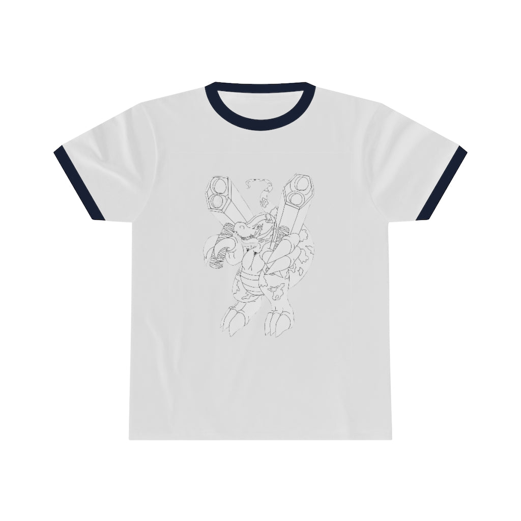 Rector Unisex Ringer Tee in various colors, showcasing its lightweight fabric and classic ringer design.