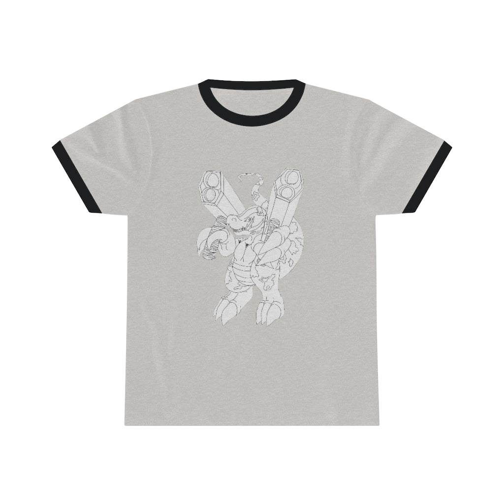 Rector Unisex Ringer Tee in various colors, showcasing its lightweight fabric and classic ringer design.