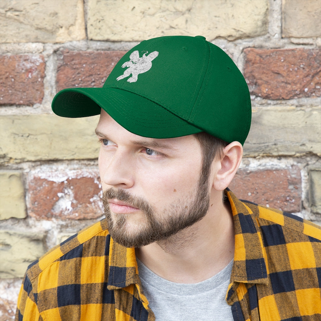 Rector Unisex Twill Hat in a classic 6-panel design, made from 100% cotton twill, featuring an adjustable Velcro closure.