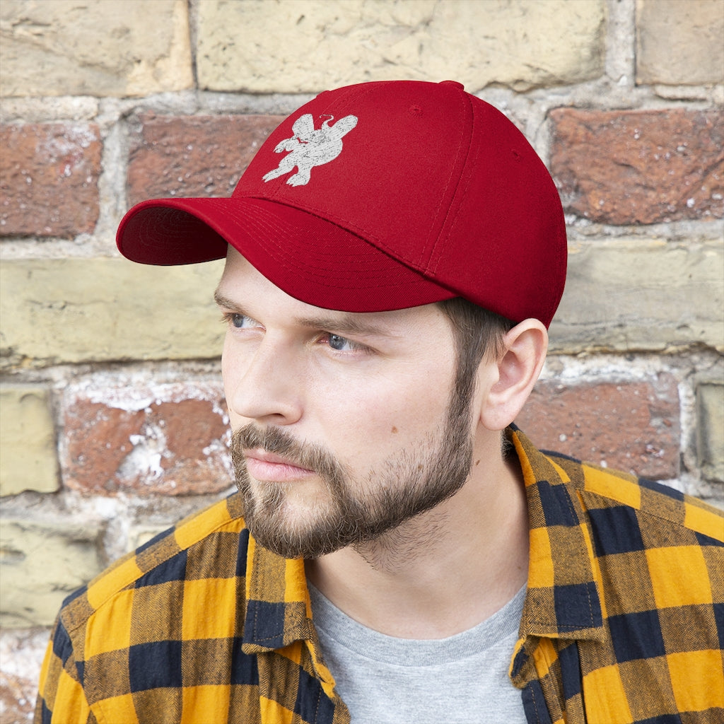 Rector Unisex Twill Hat in a classic 6-panel design, made from 100% cotton twill, featuring an adjustable Velcro closure.