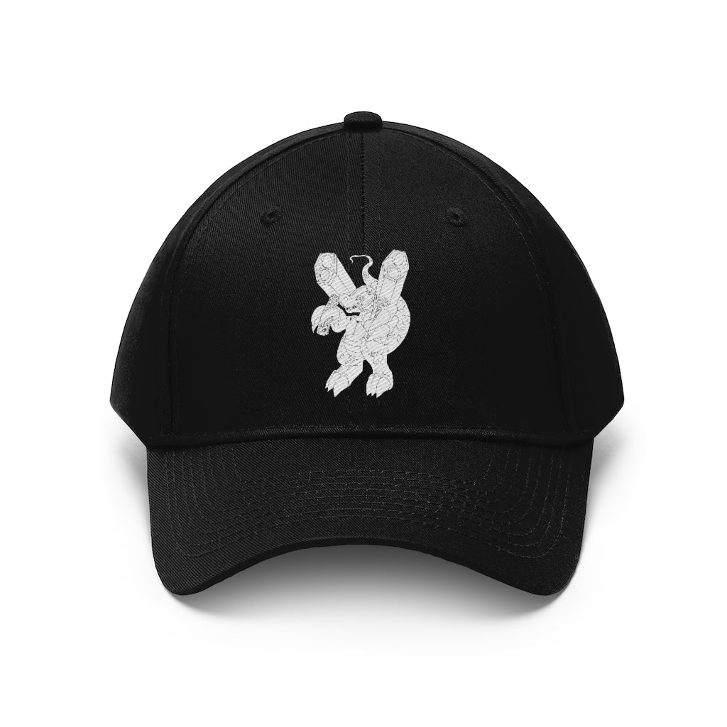 Rector Unisex Twill Hat in a classic 6-panel design, made from 100% cotton twill, featuring an adjustable Velcro closure.