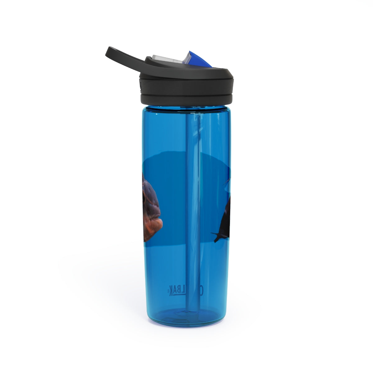 Red Black CamelBak Eddy® Water Bottle in 20oz and 25oz sizes, showcasing its durable design and spill-proof valve.