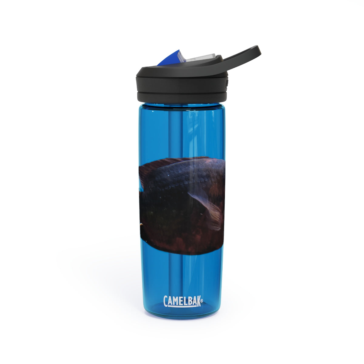 Red Black CamelBak Eddy® Water Bottle in 20oz and 25oz sizes, showcasing its durable design and spill-proof valve.