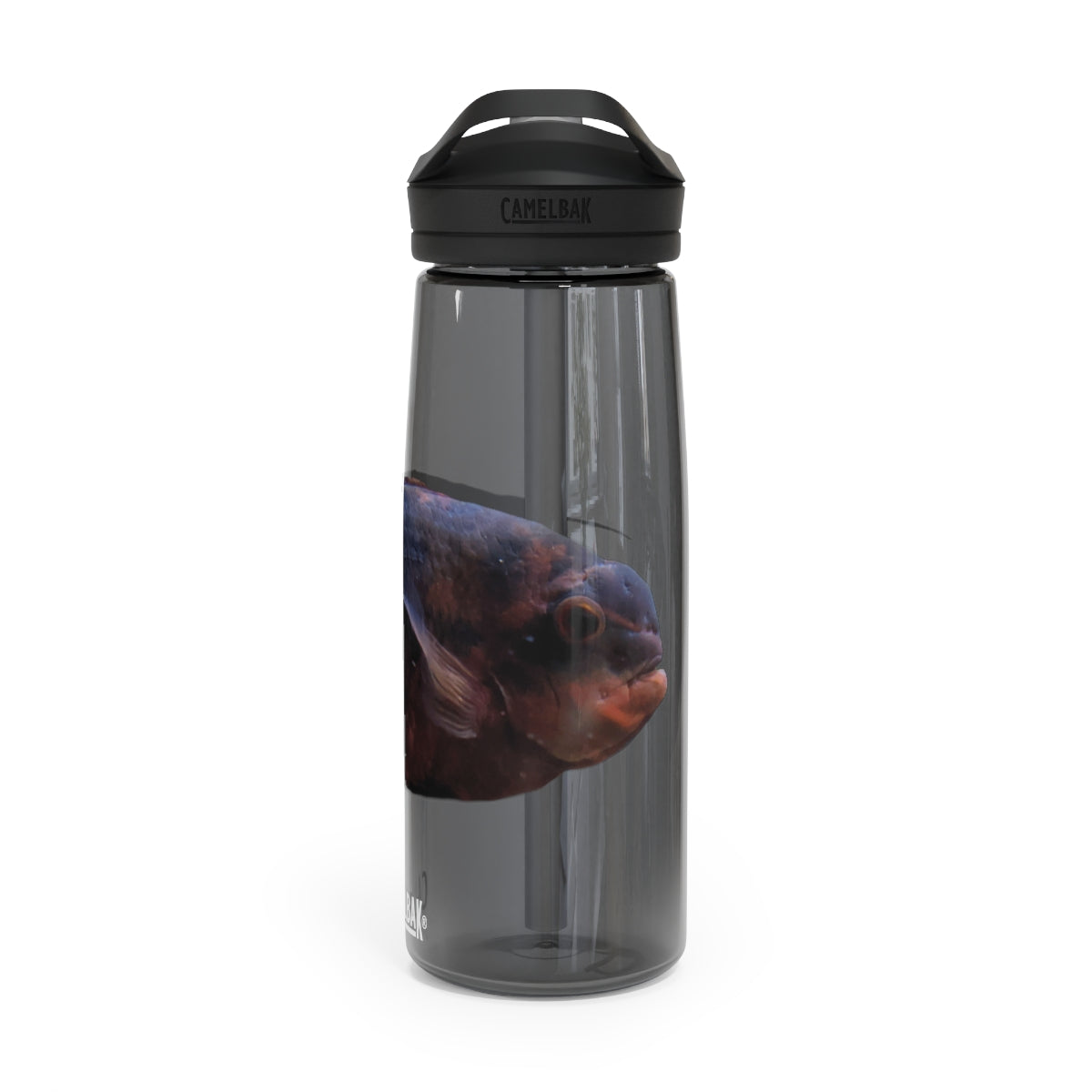 Red Black CamelBak Eddy® Water Bottle in 20oz and 25oz sizes, showcasing its durable design and spill-proof valve.