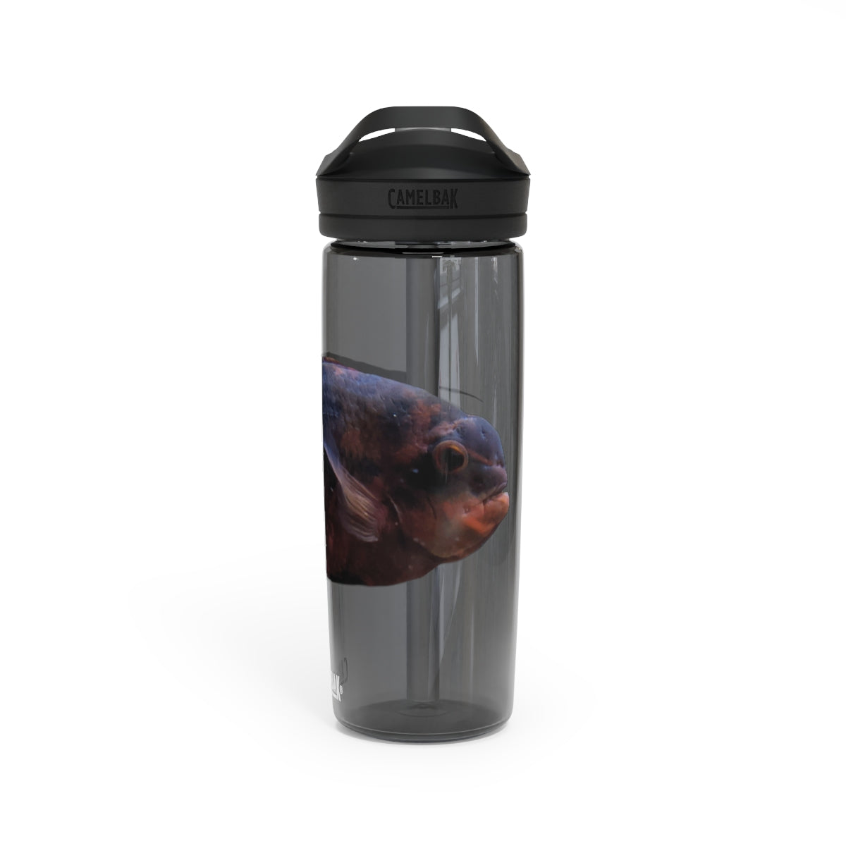 Red Black CamelBak Eddy® Water Bottle in 20oz and 25oz sizes, showcasing its durable design and spill-proof valve.