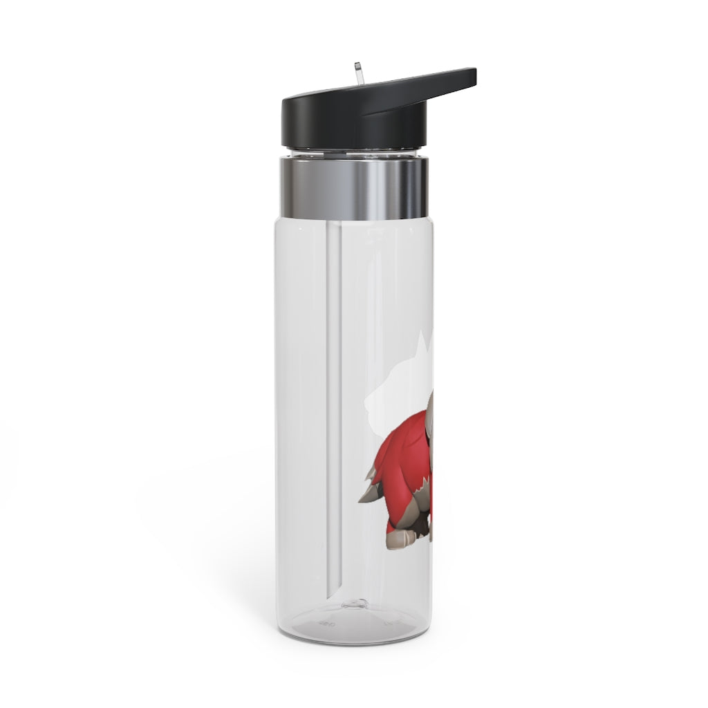 Red Dog Kensington Tritan™ Sport Bottle in vibrant colors with a carabiner hook, showcasing its durable design and spill-resistant lid.
