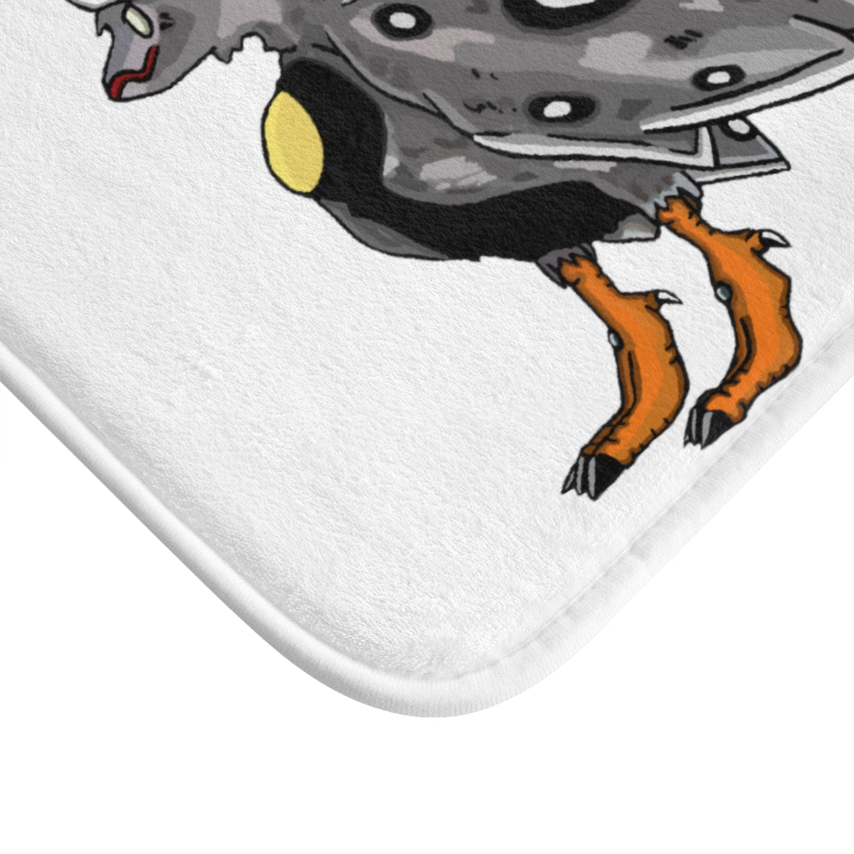 Rerann Bath Mat featuring anti-slip backing and stylish design in a bathroom setting.