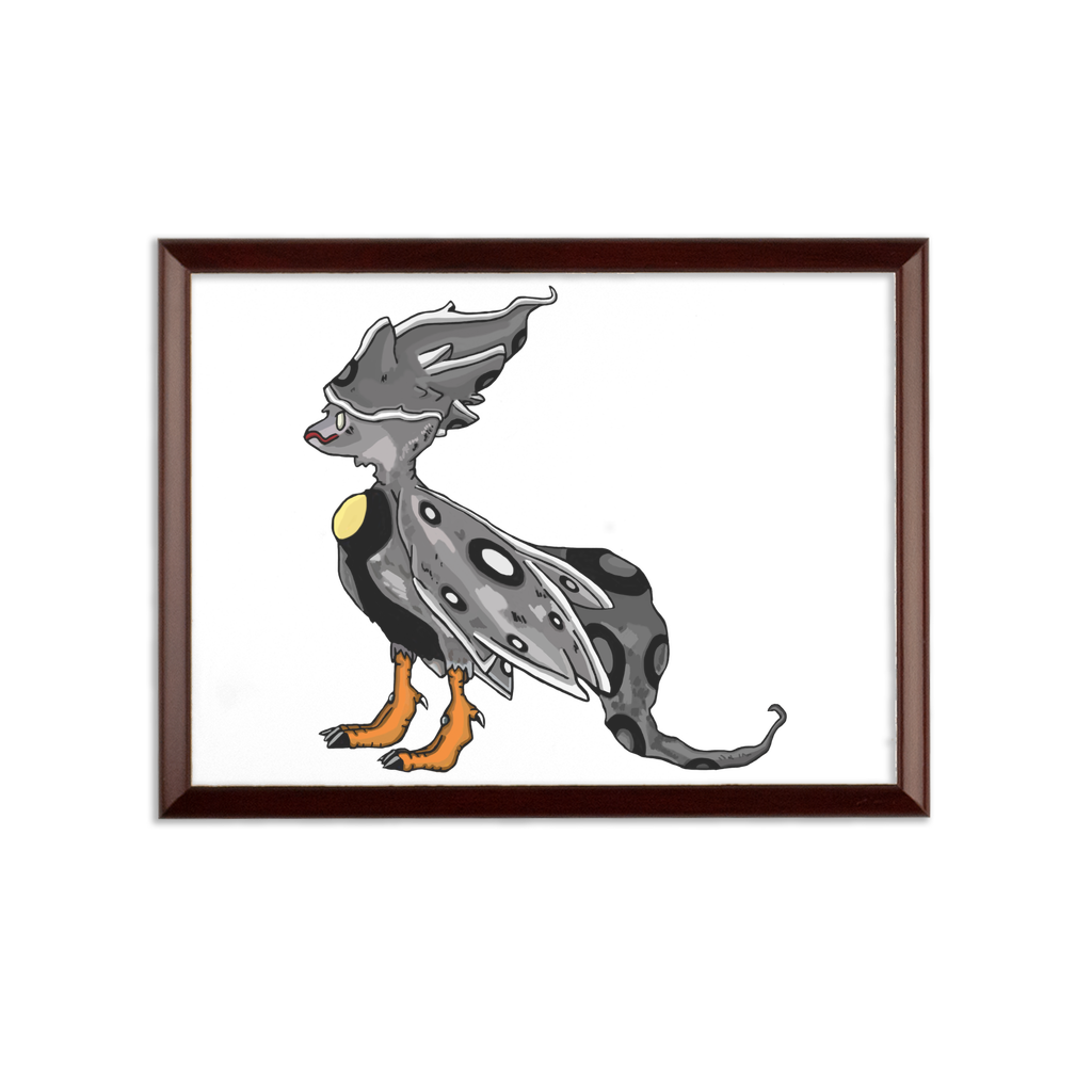 Rerann Sublimation Wall Plaque with brown wooden frame and white printable surface, showcasing customizable design.