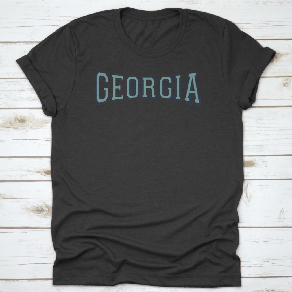 Retro College Varsity Font Typography print featuring Georgia State slogan, showcasing vibrant colors and classic design.
