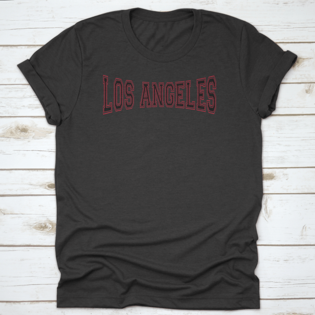 Retro College Varsity Sportswear featuring typography from Los Angeles, made from 100% cotton with a classic fit and durable construction.