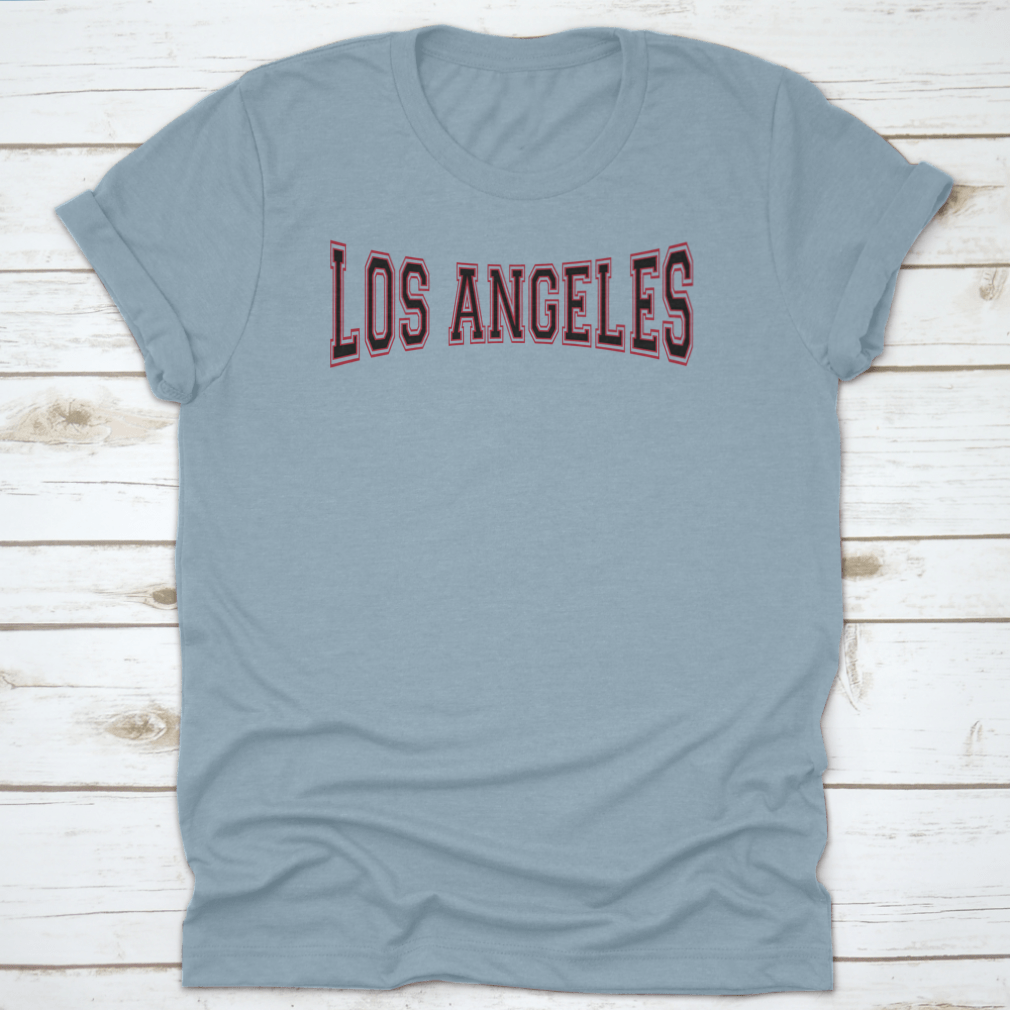 Retro College Varsity Sportswear featuring typography from Los Angeles, made from 100% cotton with a classic fit and durable construction.