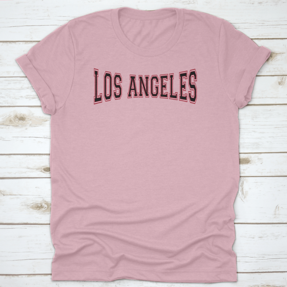 Retro College Varsity Sportswear featuring typography from Los Angeles, made from 100% cotton with a classic fit and durable construction.