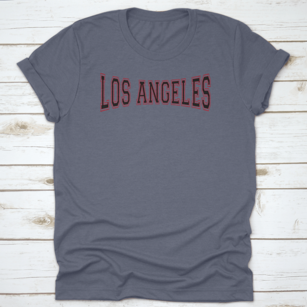 Retro College Varsity Sportswear featuring typography from Los Angeles, made from 100% cotton with a classic fit and durable construction.