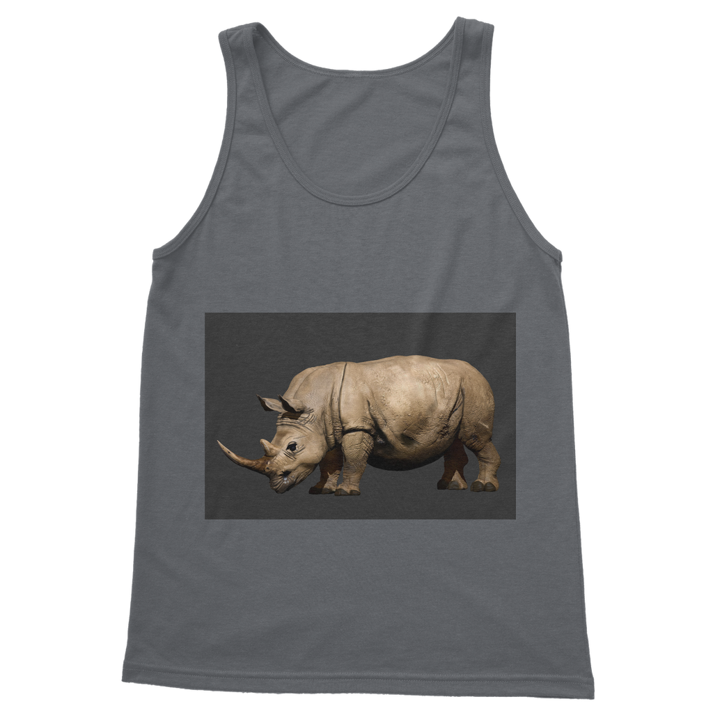 Rhino Classic Adult Vest Top in various colors, showcasing its unisex design and high-quality fabric.