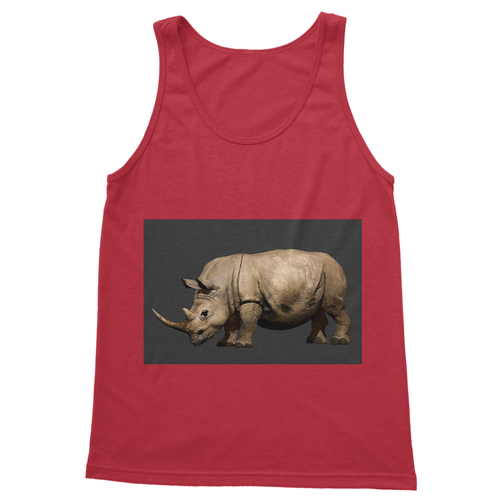 Rhino Classic Adult Vest Top in various colors, showcasing its unisex design and high-quality fabric.