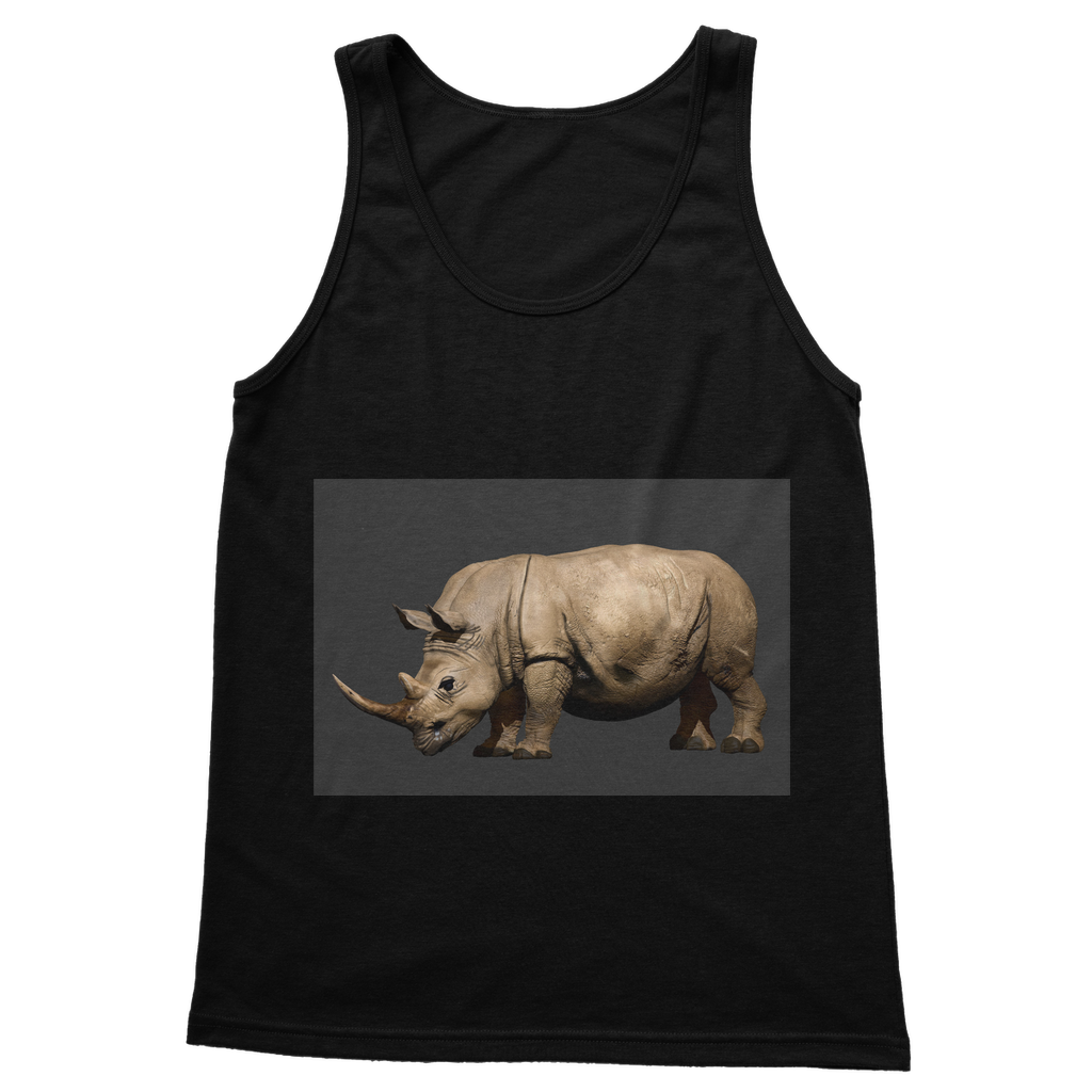 Rhino Classic Adult Vest Top in various colors, showcasing its unisex design and high-quality fabric.