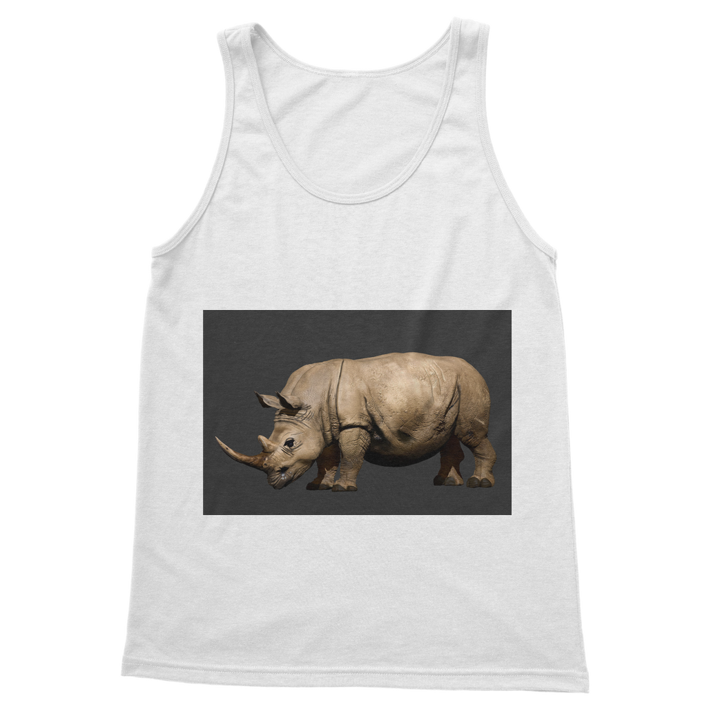 Rhino Classic Adult Vest Top in various colors, showcasing its unisex design and high-quality fabric.
