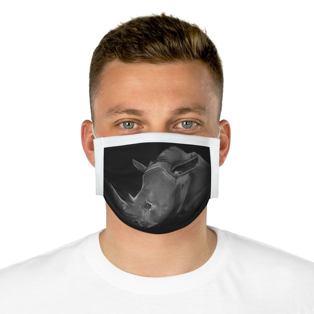 Rhino Cotton Face Mask featuring unique designs and adjustable features, made from 100% cotton for comfort and style.