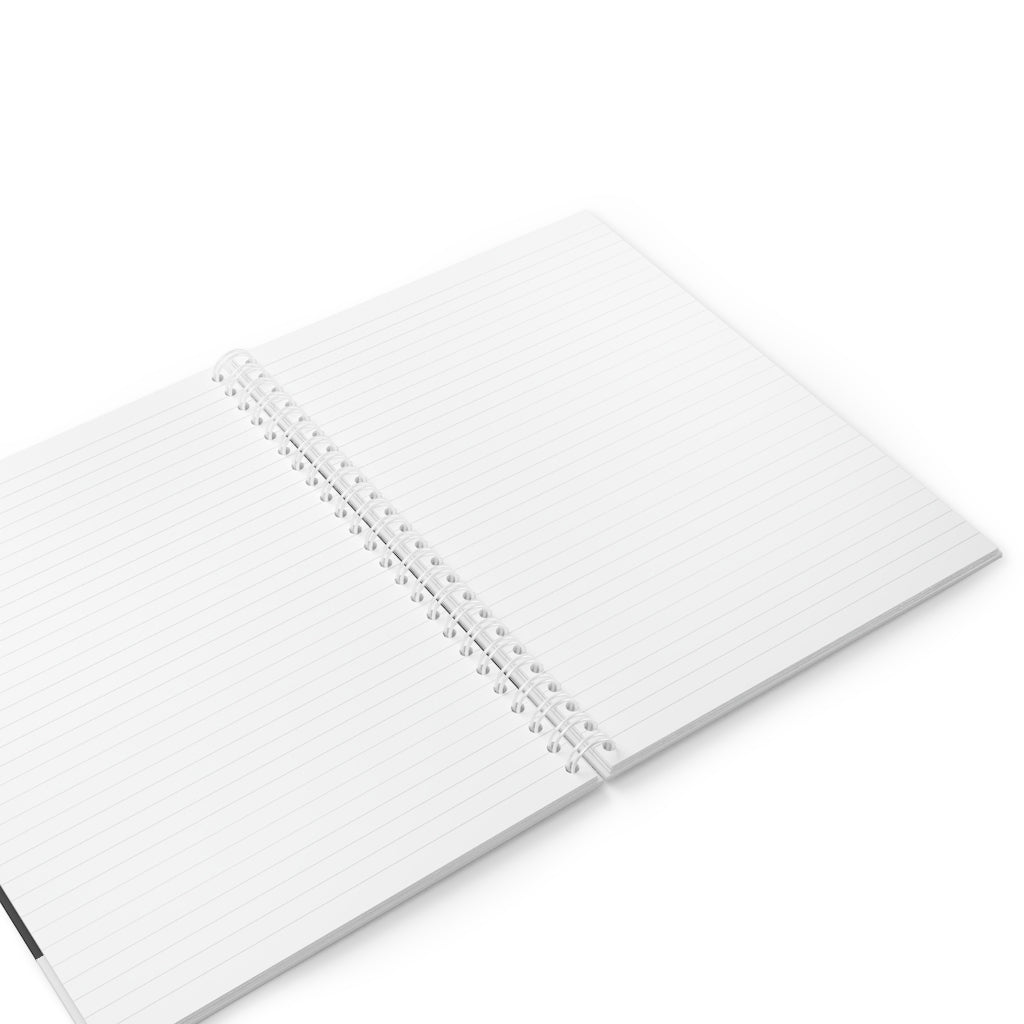 Rhino Spiral Notebook with customizable covers and wide-ruled pages, featuring a semi-gloss laminated finish.