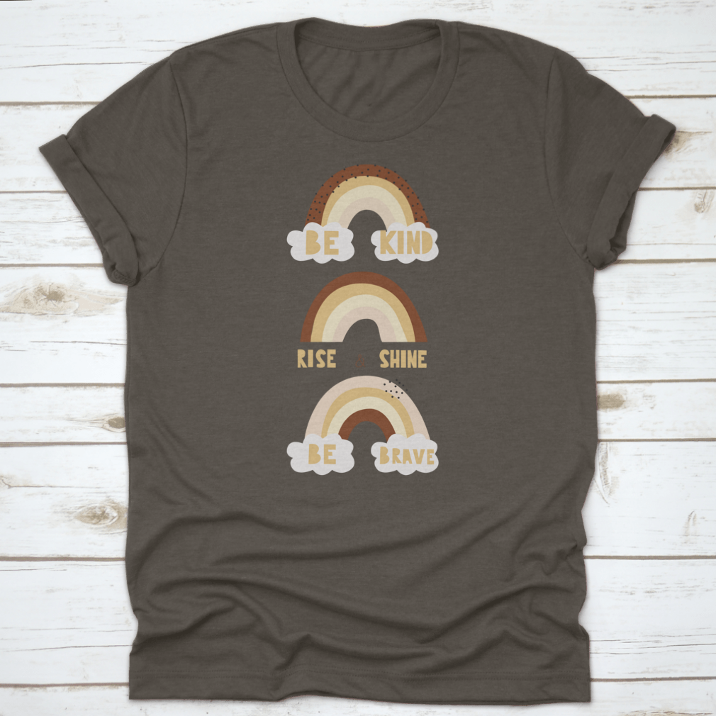 Rise And Shine Motivational Quote T-Shirt in various colors, showcasing its inspiring design and comfortable fit.