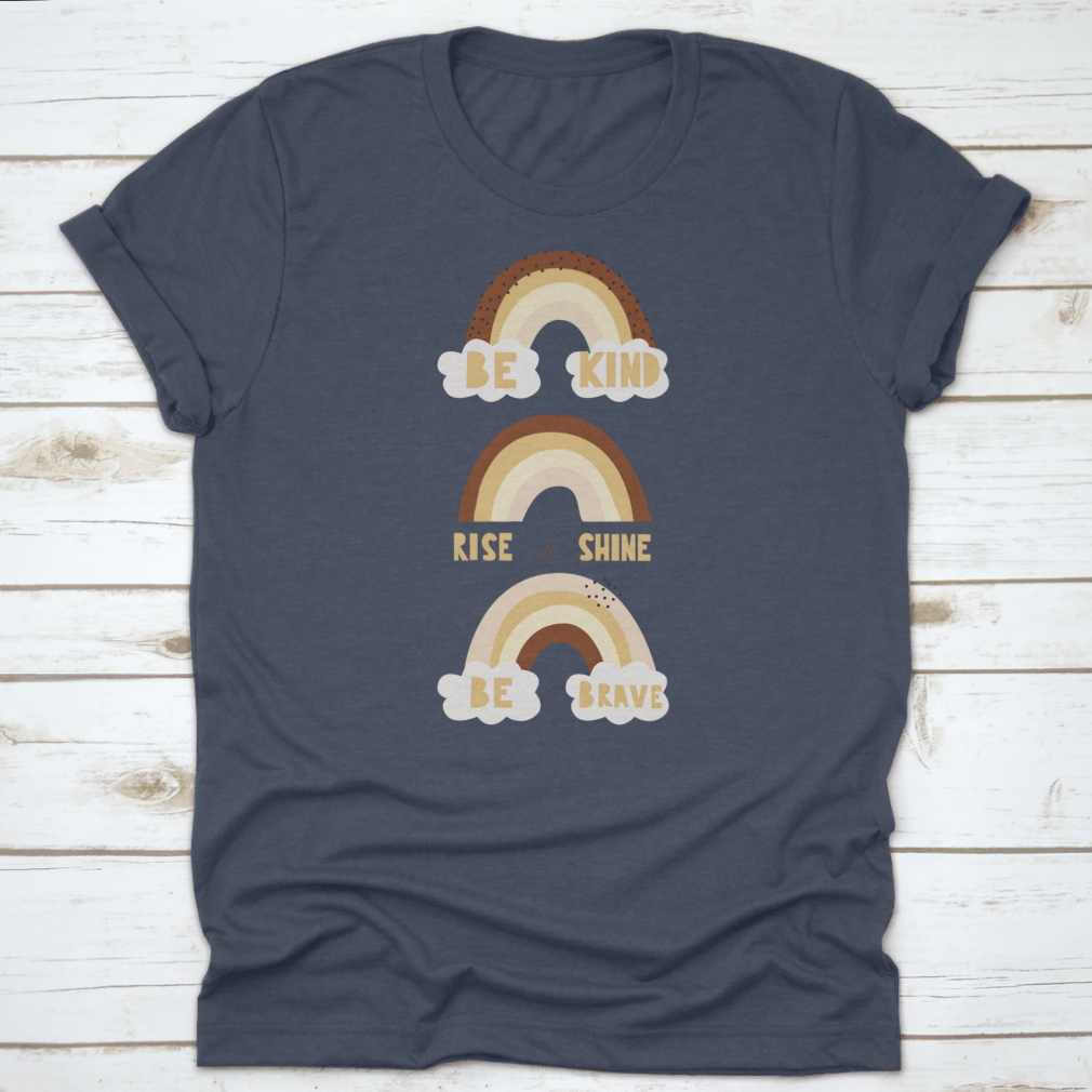 Rise And Shine Motivational Quote T-Shirt in various colors, showcasing its inspiring design and comfortable fit.