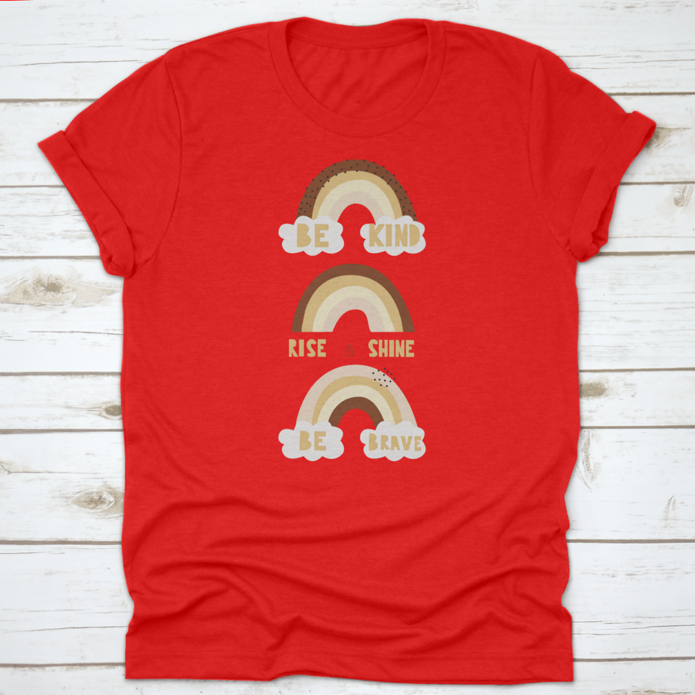 Rise And Shine Motivational Quote T-Shirt in various colors, showcasing its inspiring design and comfortable fit.