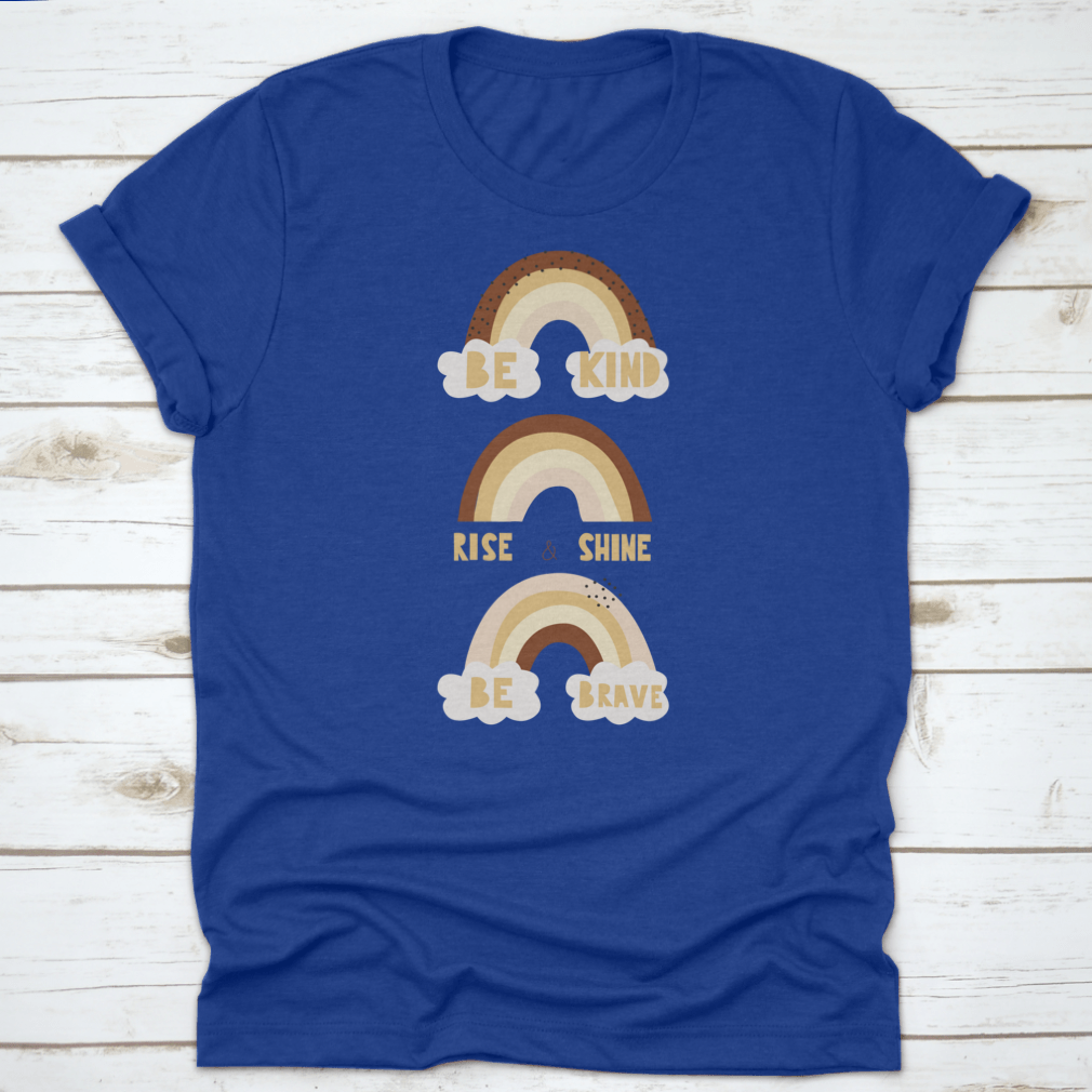 Rise And Shine Motivational Quote T-Shirt in various colors, showcasing its inspiring design and comfortable fit.