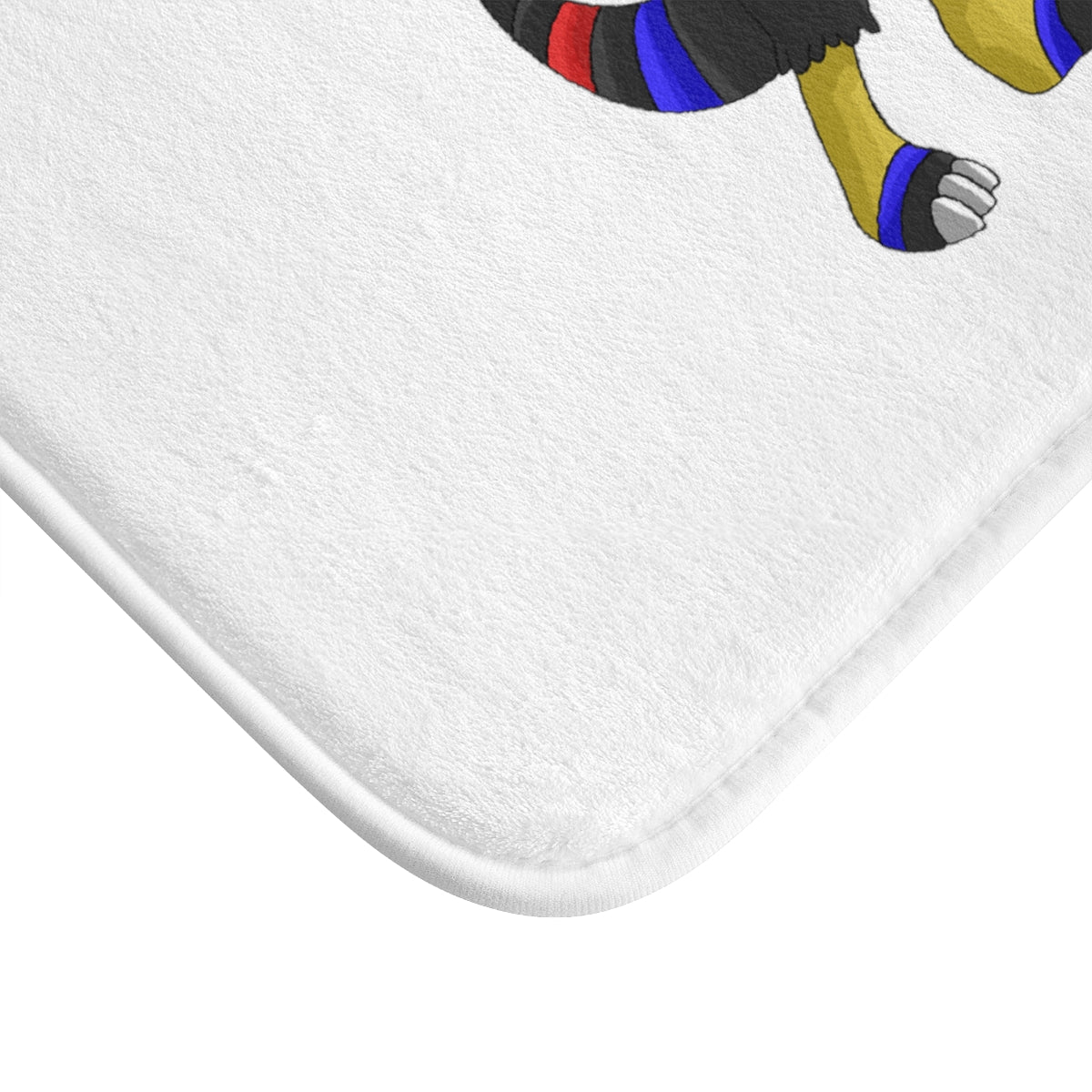 Rocino Bath Mat in a stylish bathroom setting, featuring anti-slip backing and soft microfiber material.