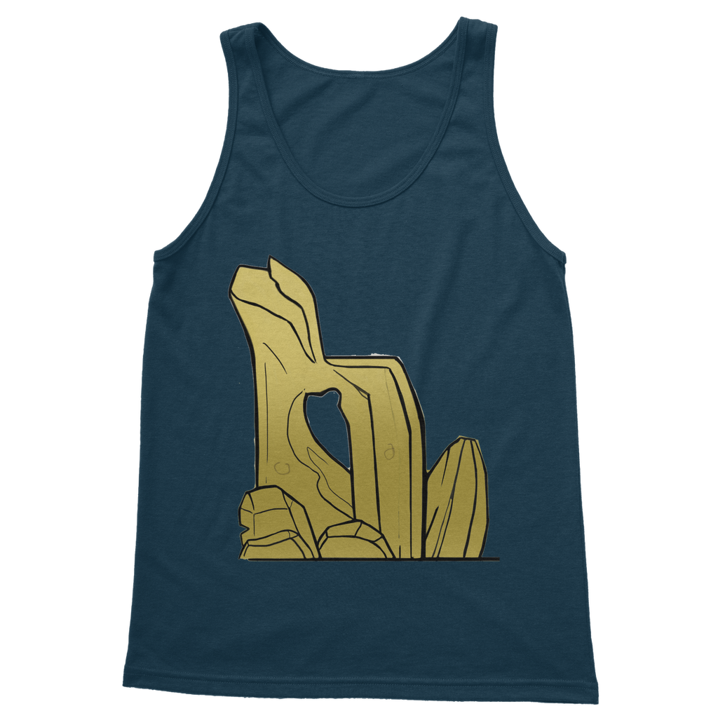 Rock Classic Adult Vest Top in various colors, showcasing its unisex design and high-quality cotton fabric.