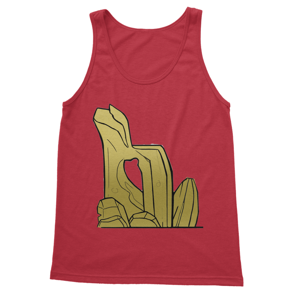 Rock Classic Adult Vest Top in various colors, showcasing its unisex design and high-quality cotton fabric.