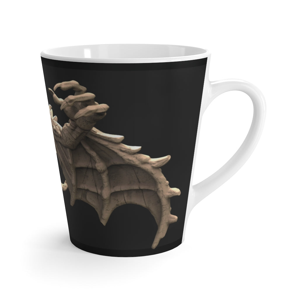 Rock Creature Latte Mug featuring a unique design, durable ceramic material, and a comfortable C-handle.