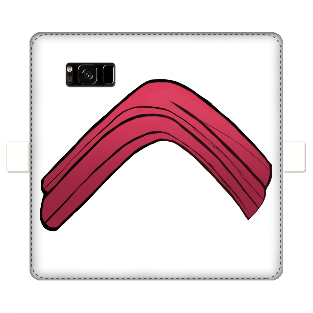 Rock Fully Printed Wallet Case featuring vibrant UV-printed designs, made of faux leather with a magnetic closure, suitable for iPhone and Samsung models.