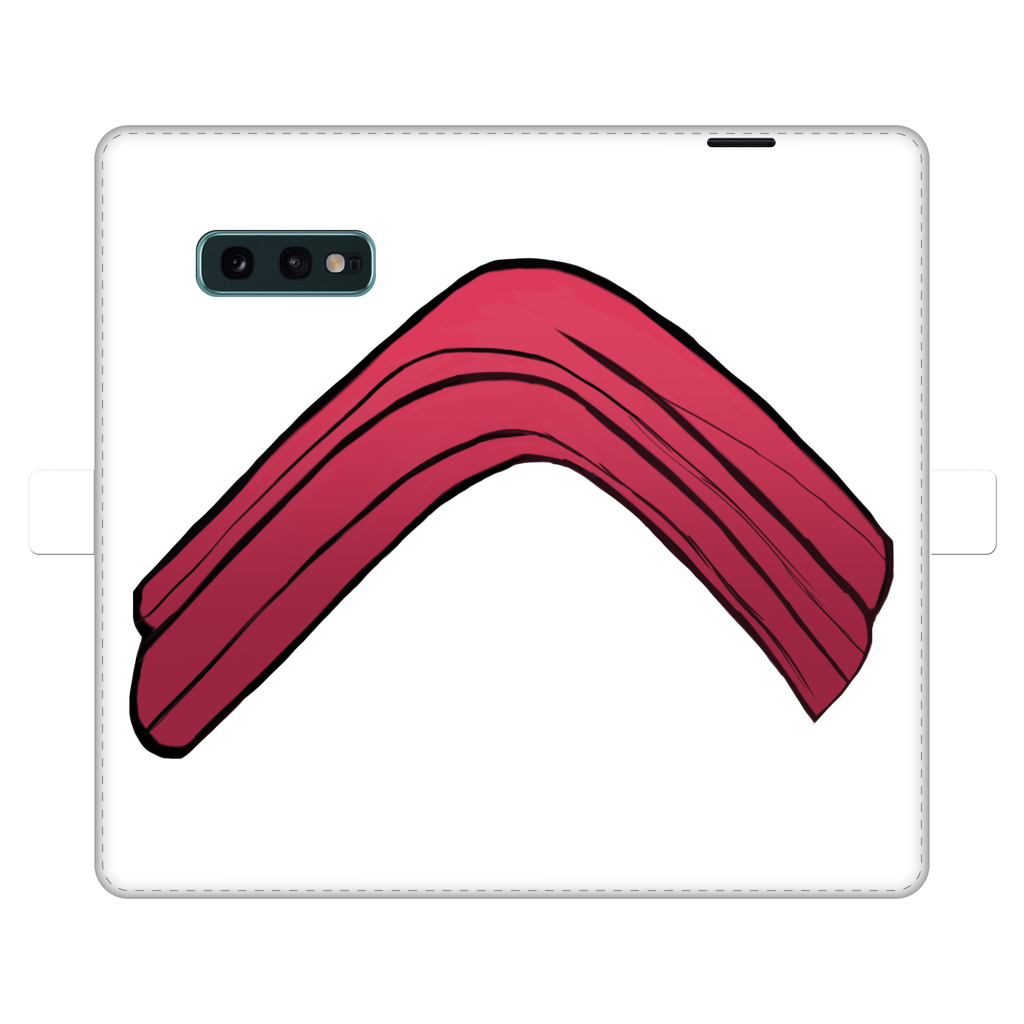 Rock Fully Printed Wallet Case featuring vibrant UV-printed designs, made of faux leather with a magnetic closure, suitable for iPhone and Samsung models.