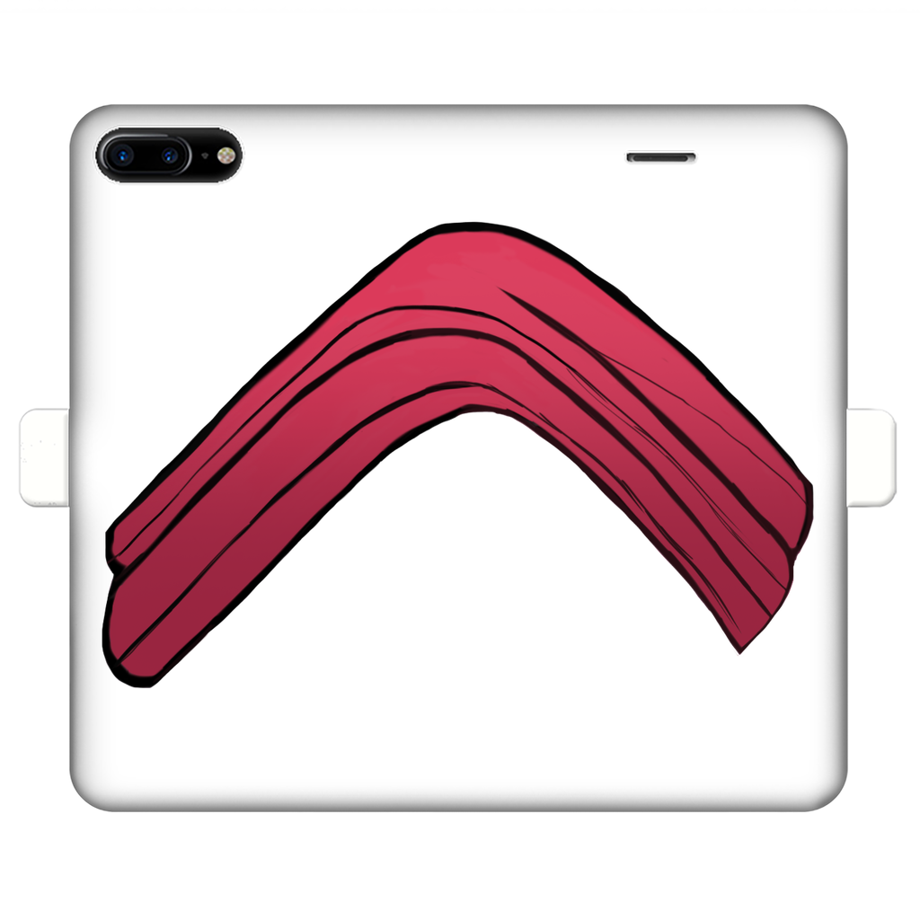 Rock Fully Printed Wallet Case featuring vibrant UV-printed designs, made of faux leather with a magnetic closure, suitable for iPhone and Samsung models.