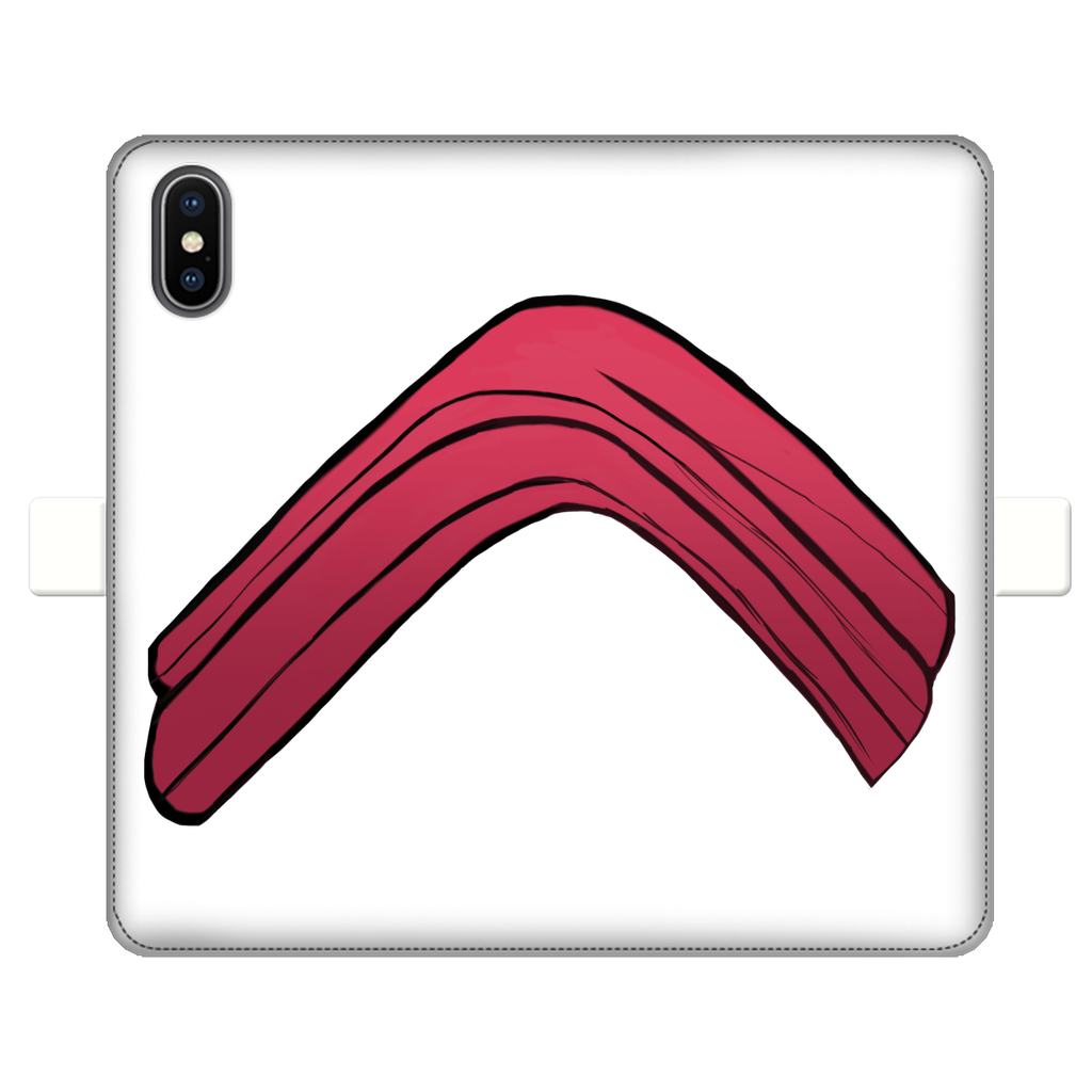 Rock Fully Printed Wallet Case featuring vibrant UV-printed designs, made of faux leather with a magnetic closure, suitable for iPhone and Samsung models.