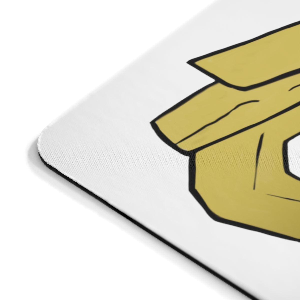 Rock Mouse Pad featuring a vibrant full print design on a durable Neoprene surface, ideal for home or office use.